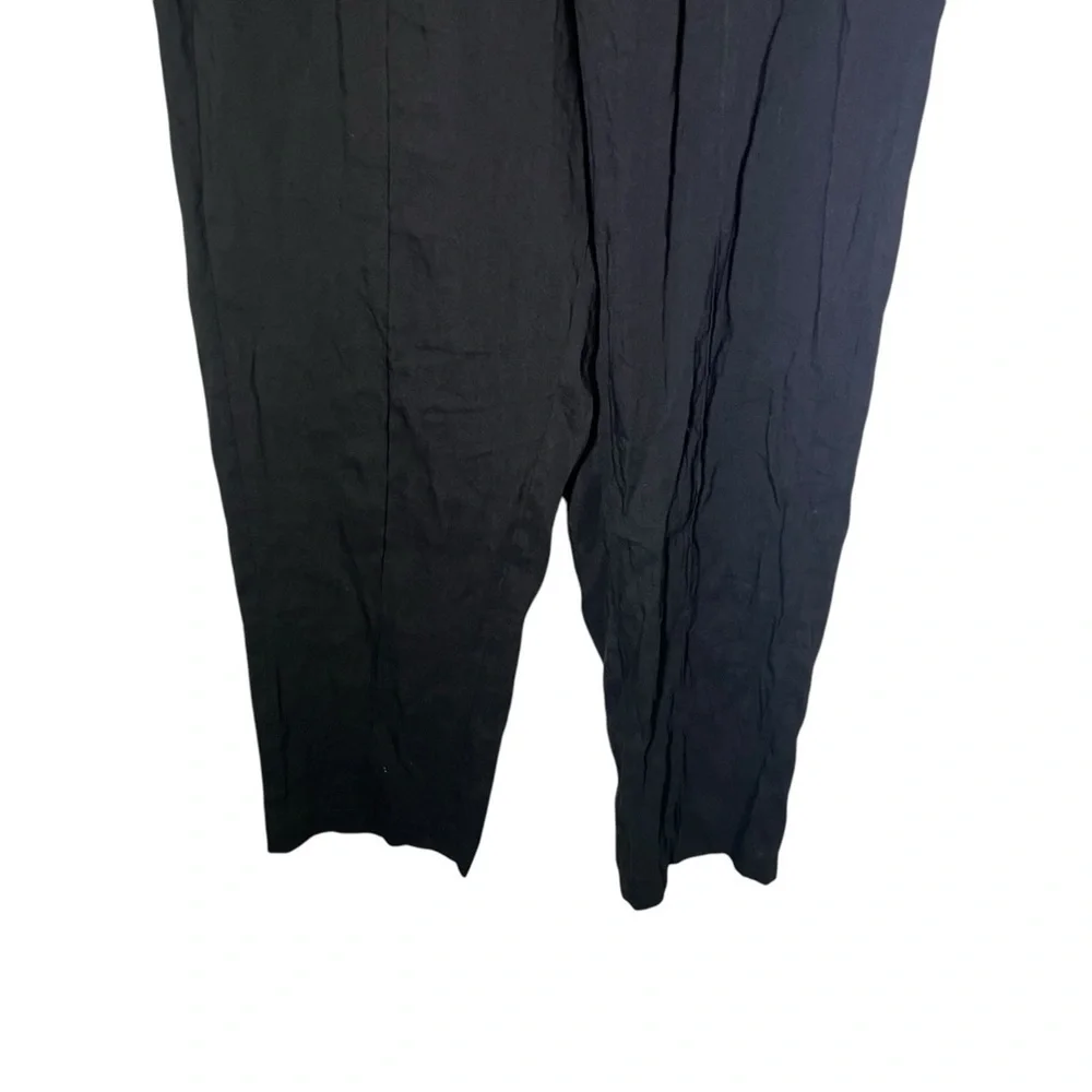 Babaton Day Errol Black Linen Blend Pants Small